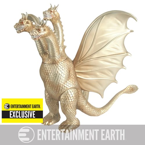 Godzilla Vinyl Wars King Ghidorah Sofubi Vinyl Figure - Entertainment Earth Exclusive
